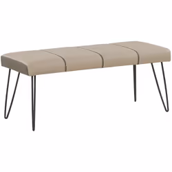 Banquette design bout de lit. Parfait pour s'asseoir au moment de s'habiller le matin, jeter une couverture ou un ensemble de ...