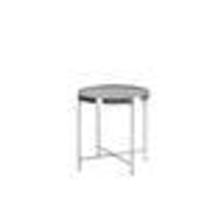 Beliani - Table appoint noire et argentée ronde ø40 cm LUCEA