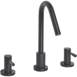 Robinet Mélangeur en Laiton et Acier Inox Noir Mat Parfait pour Lavabo Vasque Accessoire Déco de Salle de Bain Moderne et Minimaliste Beliani
