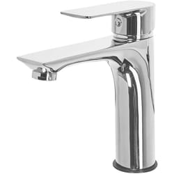 Beliani - Robinet Mitigeur en Laiton et Acier Inox Chromé Brillant Ajout Design au Lavabo et Accessoire Déco pour Salle de Bain Moderne et Minimaliste