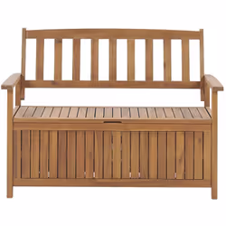 Banc d'extérieur. Rehaussez l'aspect de votre espace extérieur avec ce banc en bois. Fabriqué en bois d'acacia de haute quali ...