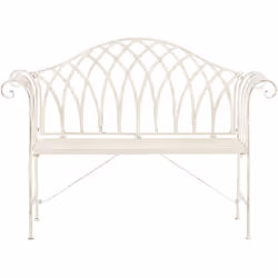 Banc d'extérieur. Ce banc filigrane est une pièce fonctionnelle et décorative qui convient à chaque jardin ou arrière-cour. G ...