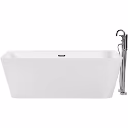 Baignoire murale. Il n'y a rien de plus vivifiant qu'un bain chaud après une longue journée. Cette baignoire rectangulaire vo ...