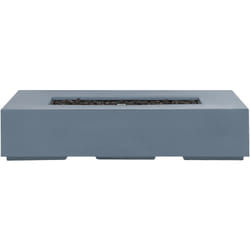 Brasero de Jardin à Gaz Gris Foncé Rectangulaire au Design Moderne avec Bâche de Protection Incluse Pavo ii Beliani