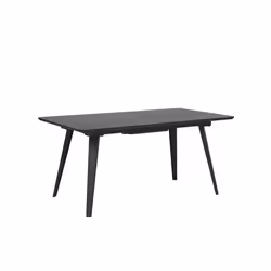 Beliani - Table de salle à manger extensible noire 160/200 x 90 cm IRVINGTON