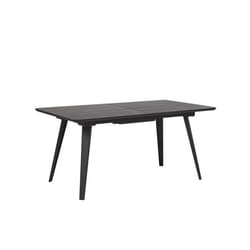 Beliani - Table de salle à manger extensible noire 160/200 x 90 cm IRVINGTON