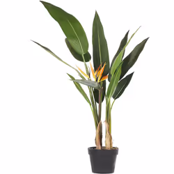 Plante artificielle décorative oiseau de paradis 115 cm de hauteur avec pot inclus. Une plante exotique dans votre maison qui ...