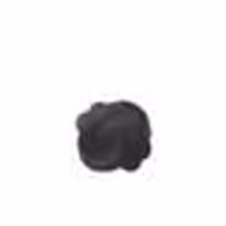 Coussin noeud noir en forme de balle 20 x 20 cm MALNI