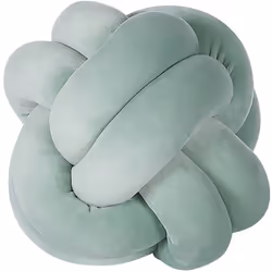 Coussin noeud décoratif vert en velours. Donnez à votre espace salon ou votre chambre une touche chaleureuse avec ce coussin ...