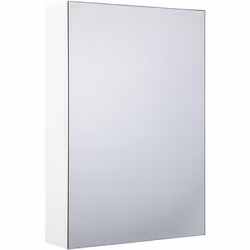 Armoire de rangement murale pour salle de bain avec miroir . Cette armoire de toilette au design minimaliste et épuré peut s' ...