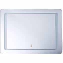 Miroir de salle de bain avec éclairage LED intégré. Enrichissez votre espace de vie avec ce miroir mural rectangulaire. Son d ...