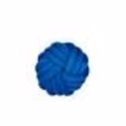 Coussin noeud bleu diamètre 30 cm AKOLA