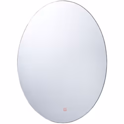 Miroir ovale de salle de bain avec éclairage LED intégré. Renouvelez l'apparence de votre maison avec ce miroir mural ovale.  ...