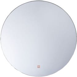Miroir Lumineux Rond 60 cm de Diamètre Anti-Buée Réglage Tactile et Eclairage LED Intégré Idéal pour Salle de Bains Moderne et Minimaliste Beliani