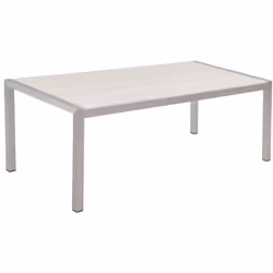Table d'extérieur. Cette table offrira un look moderne à votre jardin ou terrasse. Le plateau en bois composite (bois synthét ...