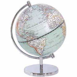 Globe décoratif bleu clair avec carte du monde . Il est temps de préparer votre prochain voyage, avec ce beau globe terrestre ...