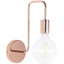 Beliani - Applique Murale Lampe Design en Métal Cuivré E27 Max 40W Idéale pour Éclairer le Salon ou Chambre au Style Moderne et Industriel