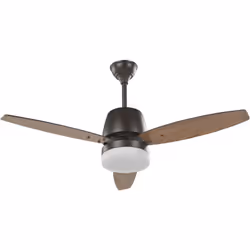 Ventilateur de plafond au style industriel avec lampe intégrée. Ajoutez ce ventilateur de plafond avec éclairage d'ambiance à ...