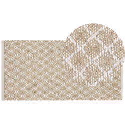 Tapis en jute et laine au style boho et rustique. Dans la chambre, le bureau ou l'entrée, ce tapis trouvera sa place dans tou ...