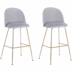 Lot de 2 chaises hautes de bar rembourrées. Si vous êtes à la recherche de chaises confortables, qui donneront en outre le to ...