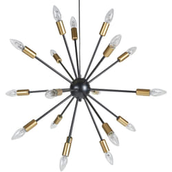 Beliani - Lustre Design Lampe Suspension En Acier Doré pour 18 Ampoules E14 Max. 40W Décorative et Tendance pour Salon au Style Glamour Moderne