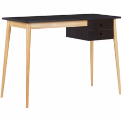 Bureau scandinave minimaliste effet bois clair et noir . Le travail oui mais avec style. Ce bureau minimaliste au design scan ...