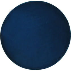 Tapis Moderne Rond Pour Salon ou Bureau Bleu Marine Diamètre ø 140 cm Gesi II