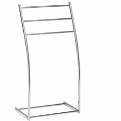 Porte-serviettes 3 barres en acier argenté finition chromée. Vous souhaitez donner à votre salle de bains une touche élégante ...