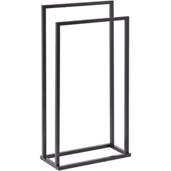 Porte-serviettes 2 barres en acier noir finition chromée. Le noir a toujours été synonyme d'élégance, de fiabilité et de styl ...