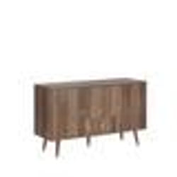 Commode - BELIANI - ULIKA - 3 tiroirs - Bois clair et doré - Meuble de chambre