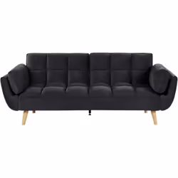 Canapé-lit clic clac 3 places noir au style scandinave et rétro. Cet étonnant canapé deviendra sans aucun doute la pièce maît ...