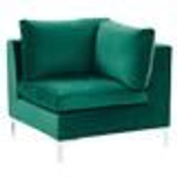 Module dangle en velours vert pour canapé EVJA - BELIANI - Vintage - Modulable - Déhoussable