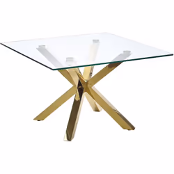 Table basse en verre résistant avec pieds dorés . Cette table basse transparente sera parfaite dans votre intérieur ! Elle s' ...