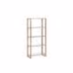 Bibliothèque effet bois clair / blanc 4 niveaux JENKS