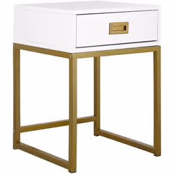 Bout de canapé au style glamour avec tiroir pratique. Que ce soit dans un salon glamour, scandinave ou moderne, cette magnifi ...
