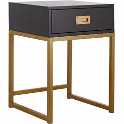 Bout de canapé au style glamour avec tiroir pratique. Que ce soit dans un salon glamour, scandinave ou moderne, cette magnifi ...