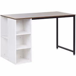 Bureau au style moderne et industriel avec espace rangement intégré. Ce bureau, inspiré par les tendances scandinaves et indu ...