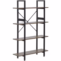Bibliothèque design au style industriel avec 4 étagères pratqiues. Cette bibliothèque est un classique industriel et un vérit ...