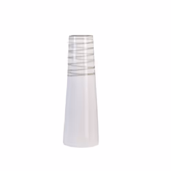 Vase décoratif blanc à détails gris TARRAGONA