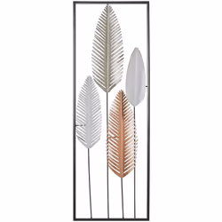 Décoration murale métallique en forme de feuilles . Cette décoration murale sophistiquée mais solide est un ajout parfait à t ...