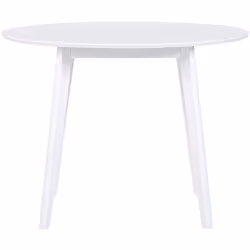 Table de repas ronde blanche au style rétro et scandinave. 100% rétro et scandinave, cette table ronde de salle à manger sera ...