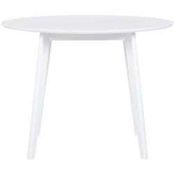 Table de Salle à Manger Ronde 100 cm au Design Rétro Scandinave Parfaite pour Petite Cuisine ou Coin Repas du Salon Style Moderne Beliani