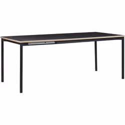 Table de salle à manger au design industriel à rallonge 6 places. Parfaite pour les petits appartements, cette table de salle ...