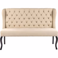 Banquette au style classique et glamour avec haut dossier capitonné. Ce magnifique canapé banquette d'inspiration vintage est ...