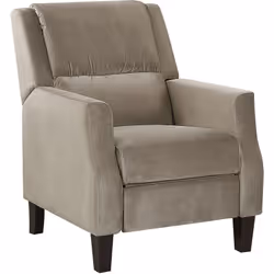 Fauteuil de relaxation au style rétro avec rembourrage épais. Transformez votre salon en un lieu de détente grâce à ce fauteu ...