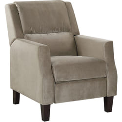 Beliani - Fauteuil de Relaxation Beige Inclinable avec Rembourrage Épais Confort d'Assise et Position Réglable pour Soirée Télé et Cinéma à Domicile