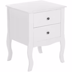 Table de nuit au style moderne et rustique avec 2 tiroirs pratiques. Cette charmante table de chevet est un classique scandin ...