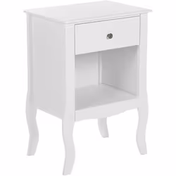 Table de nuit au style moderne et rustique avec tiroir pratique. Cette charmante table de chevet est un classique scandinave  ...