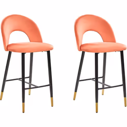Chaises de bar rétro. Ces chaises sont le résultat d'un mélange parfait de rétro et de moderne. Le revêtement en velours est  ...