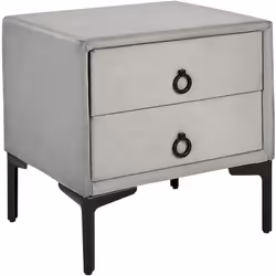 Table de nuit au style moderne et glamour avec 2 tiroirs pratiques. Cette jolie table de chevet, à la fois élégante et pratiq ...